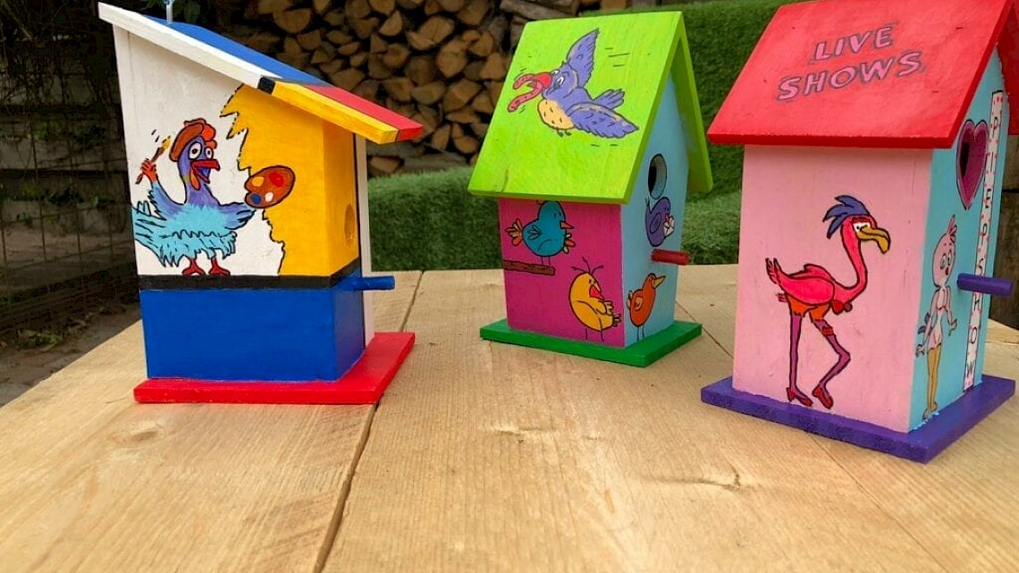 WINNEN: workshop vogelhuisjes beschilderen