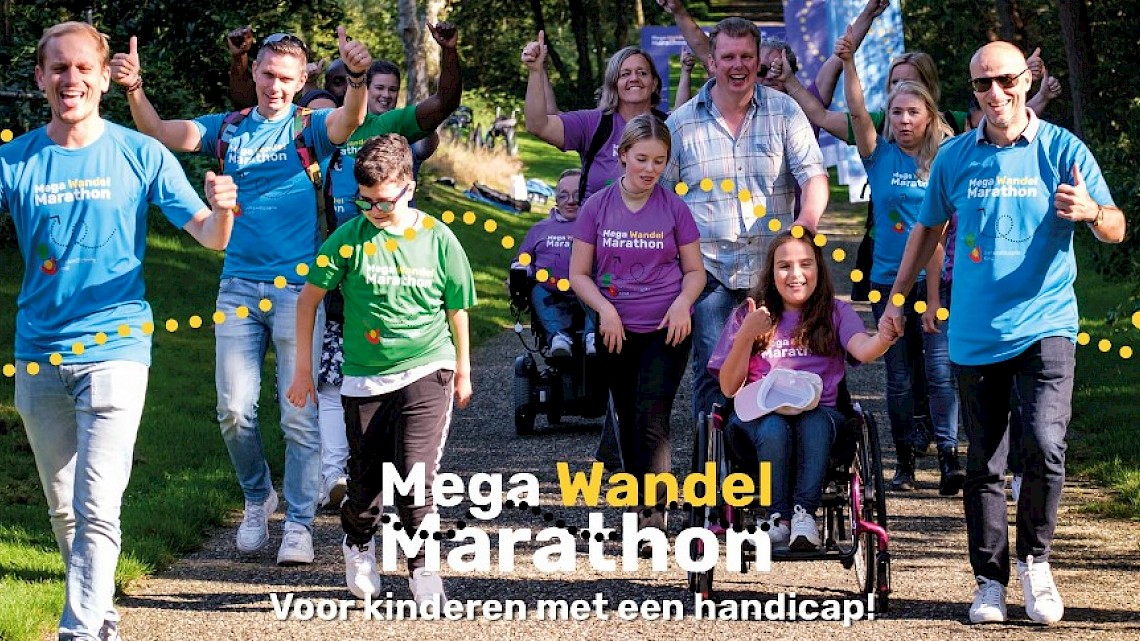 Mega Wandel Marathon: wandelen voor kinderen met een handicap