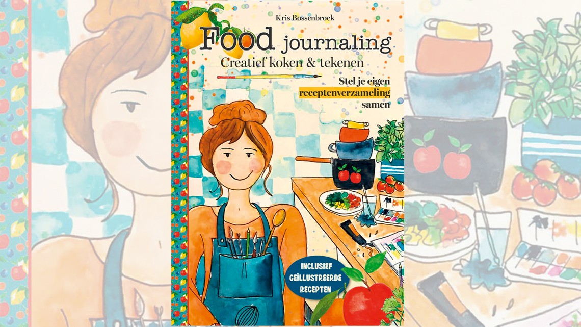 Wat je kookt vastleggen in een schrift of schetsboek. Bykris Food journaling, creatief koken & tekenen